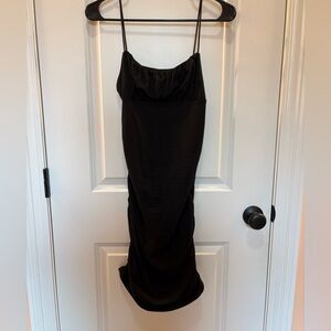 Black mini dress